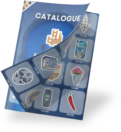 Zan9a sticker catalogue preview